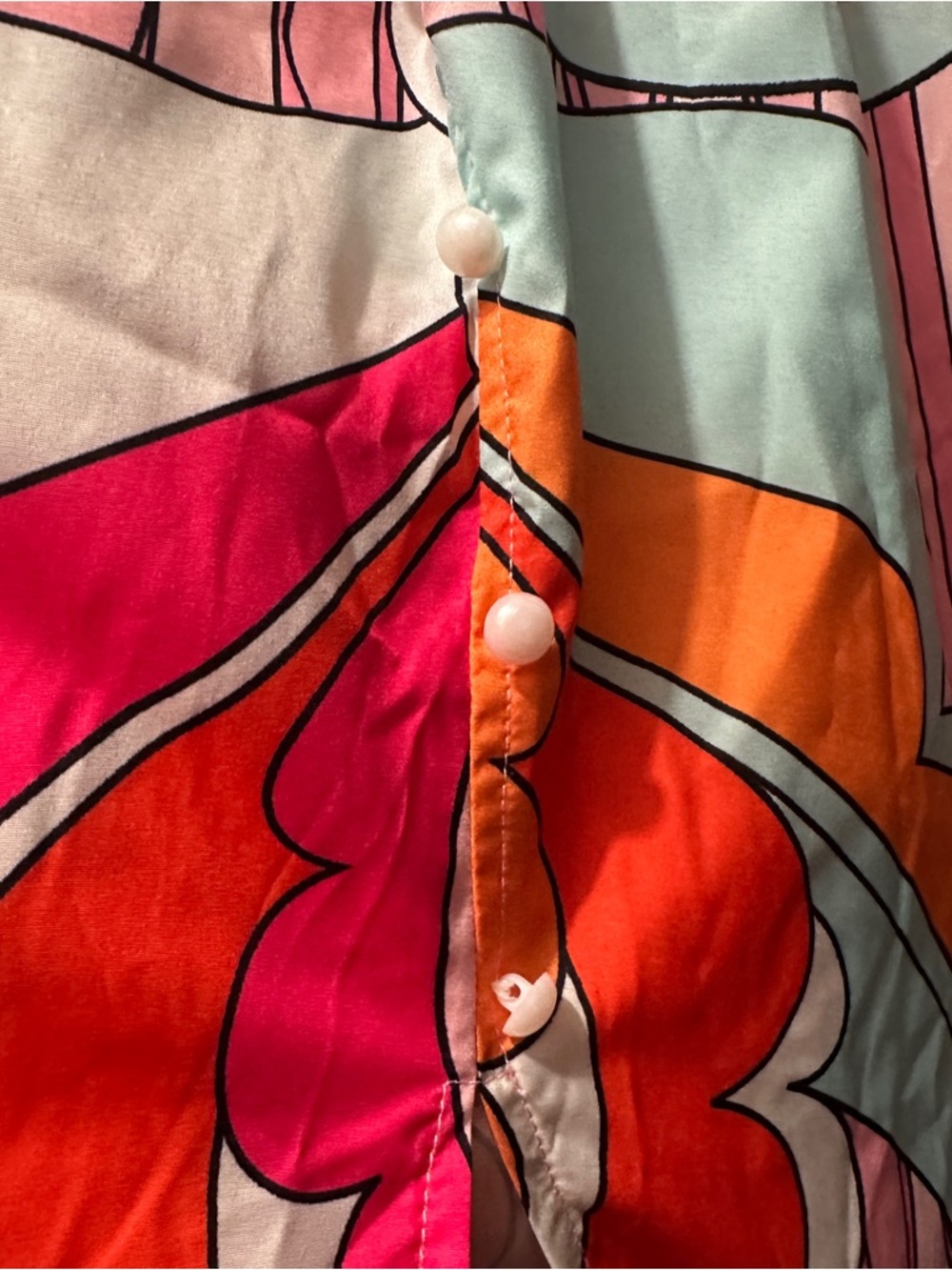 Boho Maxi Dress – Size Medium | Flowy Ankle Length | Colorful Print - Picture 3 of 4
